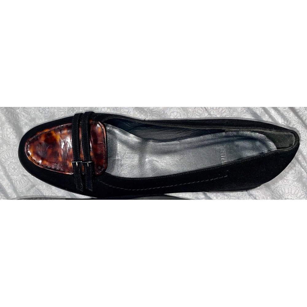 Stuart Weitzman Black Tortoise Shell Loafers Size… - image 7